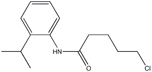 5-chloro-N-[2-(propan-2-yl)phenyl]pentanamide Struktur