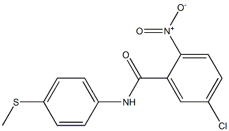 5-chloro-N-[4-(methylsulfanyl)phenyl]-2-nitrobenzamide Struktur