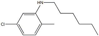 5-chloro-N-hexyl-2-methylaniline Struktur