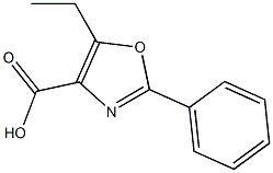 5-ethyl-2-phenyl-1,3-oxazole-4-carboxylic acid Struktur