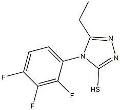 5-ethyl-4-(2,3,4-trifluorophenyl)-4H-1,2,4-triazole-3-thiol Struktur