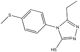 5-ethyl-4-[4-(methylsulfanyl)phenyl]-4H-1,2,4-triazole-3-thiol Struktur