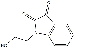 5-fluoro-1-(2-hydroxyethyl)-2,3-dihydro-1H-indole-2,3-dione Struktur