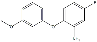 5-fluoro-2-(3-methoxyphenoxy)aniline Struktur