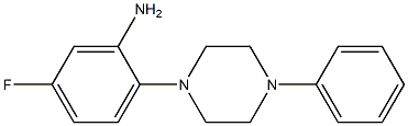 5-fluoro-2-(4-phenylpiperazin-1-yl)aniline Struktur