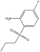 5-fluoro-2-(propane-1-sulfonyl)aniline Struktur