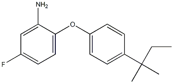 5-fluoro-2-[4-(2-methylbutan-2-yl)phenoxy]aniline Struktur