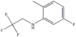 5-fluoro-2-methyl-N-(2,2,2-trifluoroethyl)aniline Struktur