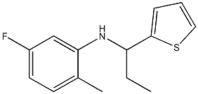 5-fluoro-2-methyl-N-[1-(thiophen-2-yl)propyl]aniline Struktur