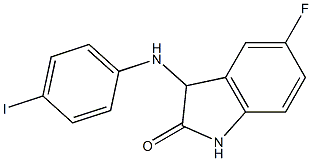 5-fluoro-3-[(4-iodophenyl)amino]-2,3-dihydro-1H-indol-2-one Struktur