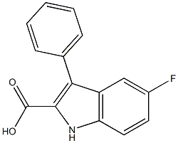 5-fluoro-3-phenyl-1H-indole-2-carboxylic acid Struktur