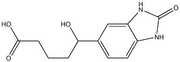 5-hydroxy-5-(2-oxo-2,3-dihydro-1H-1,3-benzodiazol-5-yl)pentanoic acid Struktur