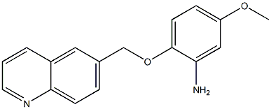 5-methoxy-2-(quinolin-6-ylmethoxy)aniline Struktur