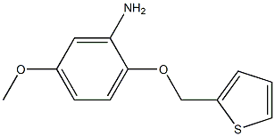 5-methoxy-2-(thiophen-2-ylmethoxy)aniline Struktur