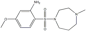 5-methoxy-2-[(4-methyl-1,4-diazepane-1-)sulfonyl]aniline Struktur