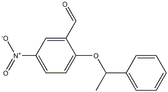 5-nitro-2-(1-phenylethoxy)benzaldehyde Struktur