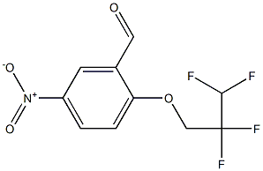 5-nitro-2-(2,2,3,3-tetrafluoropropoxy)benzaldehyde Struktur