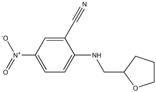 5-nitro-2-[(oxolan-2-ylmethyl)amino]benzonitrile Struktur