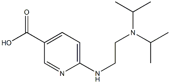 6-({2-[bis(propan-2-yl)amino]ethyl}amino)pyridine-3-carboxylic acid Struktur