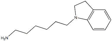 6-(2,3-dihydro-1H-indol-1-yl)hexan-1-amine Struktur