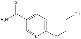 6-(2-hydroxyethoxy)pyridine-3-carbothioamide Struktur