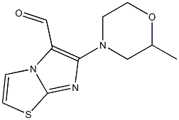 6-(2-methylmorpholin-4-yl)imidazo[2,1-b][1,3]thiazole-5-carbaldehyde Struktur