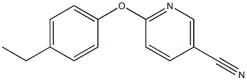 6-(4-ethylphenoxy)nicotinonitrile Struktur