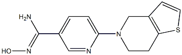 6-(6,7-dihydrothieno[3,2-c]pyridin-5(4H)-yl)-N'-hydroxypyridine-3-carboximidamide Struktur