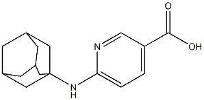 6-(adamantan-1-ylamino)pyridine-3-carboxylic acid Struktur