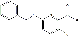 6-(benzyloxy)-3-chloropyridine-2-carboxylic acid Struktur