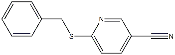 6-(benzylsulfanyl)pyridine-3-carbonitrile Struktur