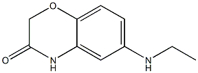 6-(ethylamino)-3,4-dihydro-2H-1,4-benzoxazin-3-one Struktur