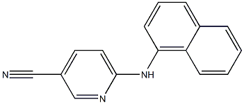 6-(naphthalen-1-ylamino)pyridine-3-carbonitrile Struktur