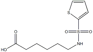 6-(thiophene-2-sulfonamido)hexanoic acid Struktur