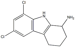 6,8-dichloro-2,3,4,9-tetrahydro-1H-carbazol-1-amine Struktur