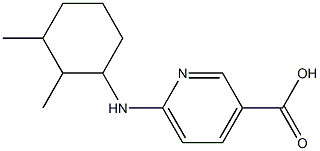 6-[(2,3-dimethylcyclohexyl)amino]pyridine-3-carboxylic acid Struktur