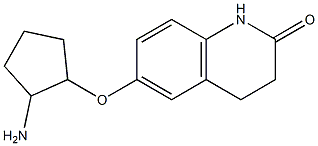 6-[(2-aminocyclopentyl)oxy]-3,4-dihydroquinolin-2(1H)-one Struktur