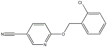 6-[(2-chlorobenzyl)oxy]nicotinonitrile Struktur