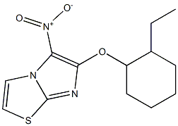 6-[(2-ethylcyclohexyl)oxy]-5-nitroimidazo[2,1-b][1,3]thiazole Struktur