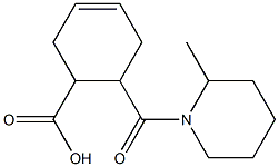 6-[(2-methylpiperidin-1-yl)carbonyl]cyclohex-3-ene-1-carboxylic acid Struktur