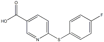 6-[(4-fluorophenyl)sulfanyl]pyridine-3-carboxylic acid Struktur