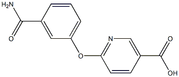 6-[3-(aminocarbonyl)phenoxy]nicotinic acid Struktur