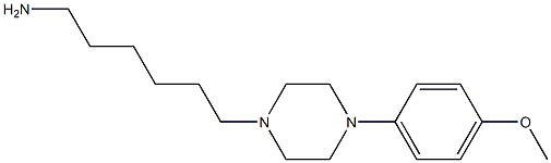 6-[4-(4-methoxyphenyl)piperazin-1-yl]hexan-1-amine Struktur