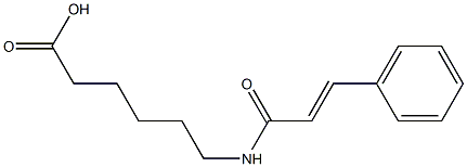 6-{[(2E)-3-phenylprop-2-enoyl]amino}hexanoic acid Struktur