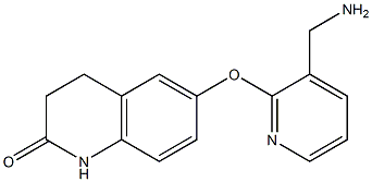 6-{[3-(aminomethyl)pyridin-2-yl]oxy}-3,4-dihydroquinolin-2(1H)-one Struktur