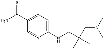 6-{[3-(dimethylamino)-2,2-dimethylpropyl]amino}pyridine-3-carbothioamide Struktur