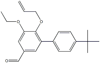 6-Allyloxy-4'-tert-butyl-5-ethoxy-biphenyl-3-carbaldehyde Struktur