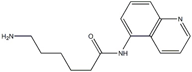 6-amino-N-quinolin-5-ylhexanamide Struktur