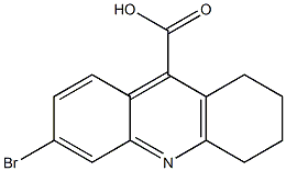 6-bromo-1,2,3,4-tetrahydroacridine-9-carboxylic acid Struktur