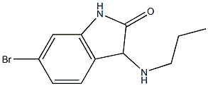 6-bromo-3-(propylamino)-1,3-dihydro-2H-indol-2-one Struktur